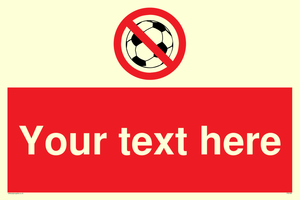 Custom No Ball Games Sign