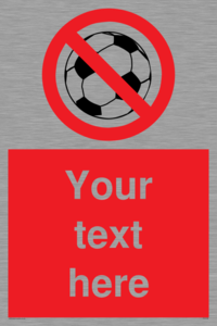 Custom No Ball Games Sign