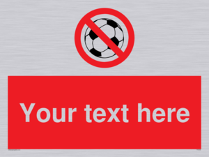 Custom No Ball Games Sign