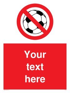 Custom No Ball Games Sign
