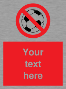 Custom No Ball Games Sign