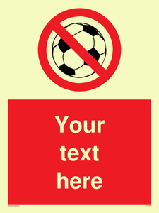 Custom No Ball Games Sign