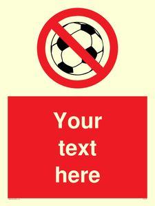 Custom No Ball Games Sign