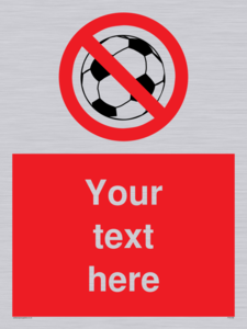 Custom No Ball Games Sign