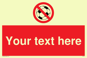 Custom No Ball Games Sign