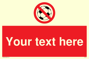 Custom No Ball Games Sign