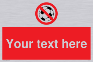 Custom No Ball Games Sign