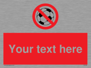 Custom No Ball Games Sign