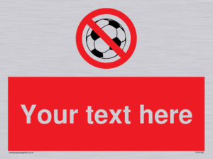 Custom No Ball Games Sign