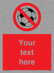 Custom No Ball Games Sign