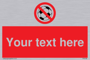 Custom No Ball Games Sign