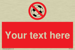 Custom No Ball Games Sign