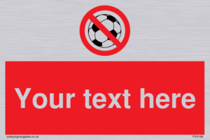 Custom No Ball Games Sign