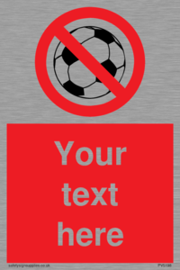 Custom No Ball Games Sign