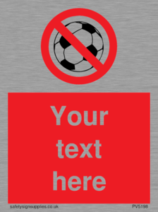 Custom No Ball Games Sign