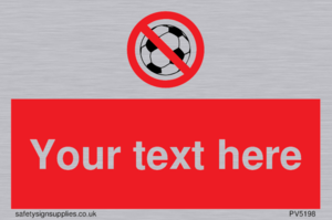 Custom No Ball Games Sign