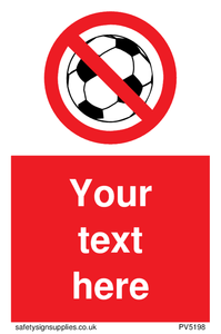 Custom No Ball Games Sign