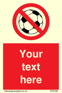 Custom No Ball Games Sign