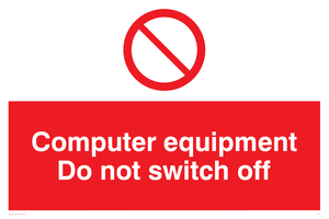 computer equipment do not switch off