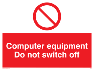 computer equipment do not switch off
