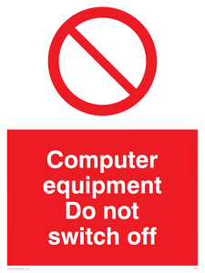 computer equipment do not switch off