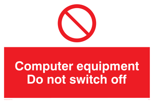 computer equipment do not switch off