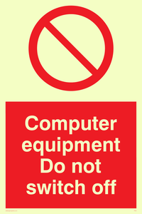computer equipment do not switch off
