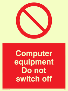 computer equipment do not switch off