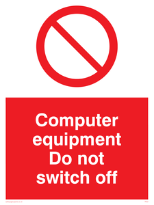 computer equipment do not switch off