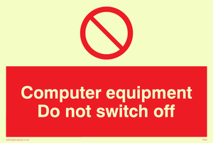 computer equipment do not switch off