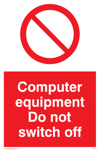 computer equipment do not switch off