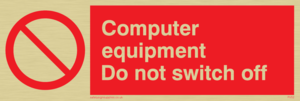 computer equipment do not switch off