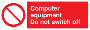 computer equipment do not switch off