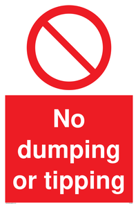 No dumping or tipping