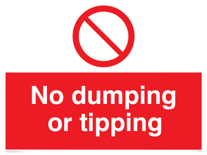 No dumping or tipping