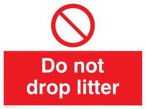 Do not drop litter