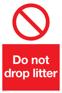 Do not drop litter