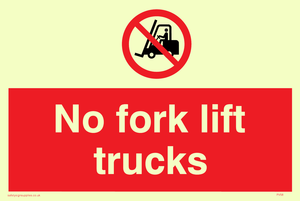 no fork lift trucks