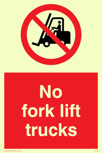 no fork lift trucks