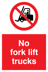 no fork lift trucks