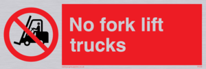 no fork lift trucks