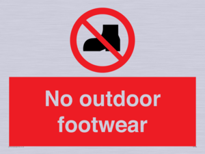 No outdoor footwear
