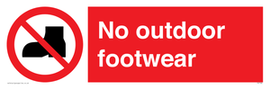 No outdoor footwear