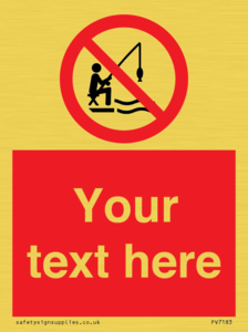 Custom No Fishing