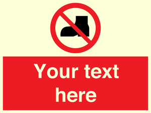 Custom No outdoor footwear