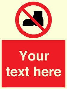 Custom No outdoor footwear