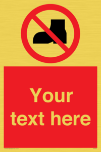 Custom No outdoor footwear