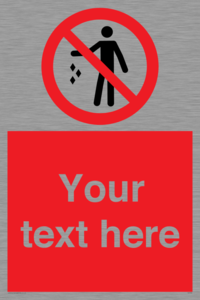 Custom No littering