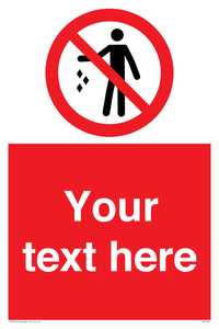 Custom No littering