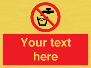 Custom prohibition not drinking water